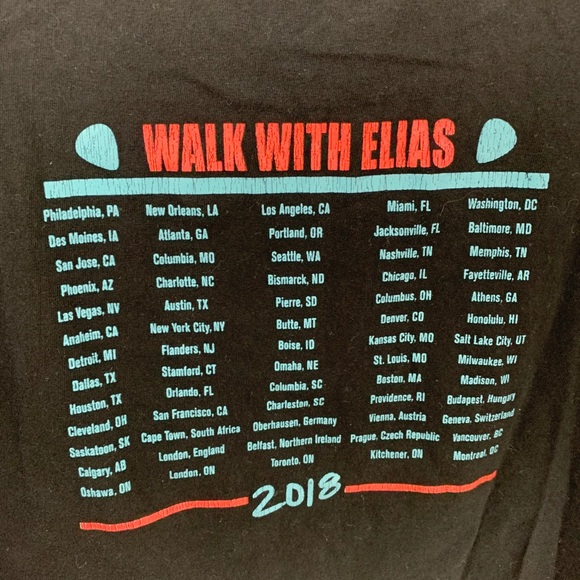 ▪️Walk with Elias World Tour Tee (Fits M) - Picture 5 of 5